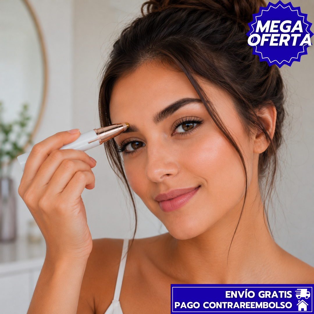 VelvetGlow: Depilador Facial Compacto e Indoloro para una Piel Suave al Instante.