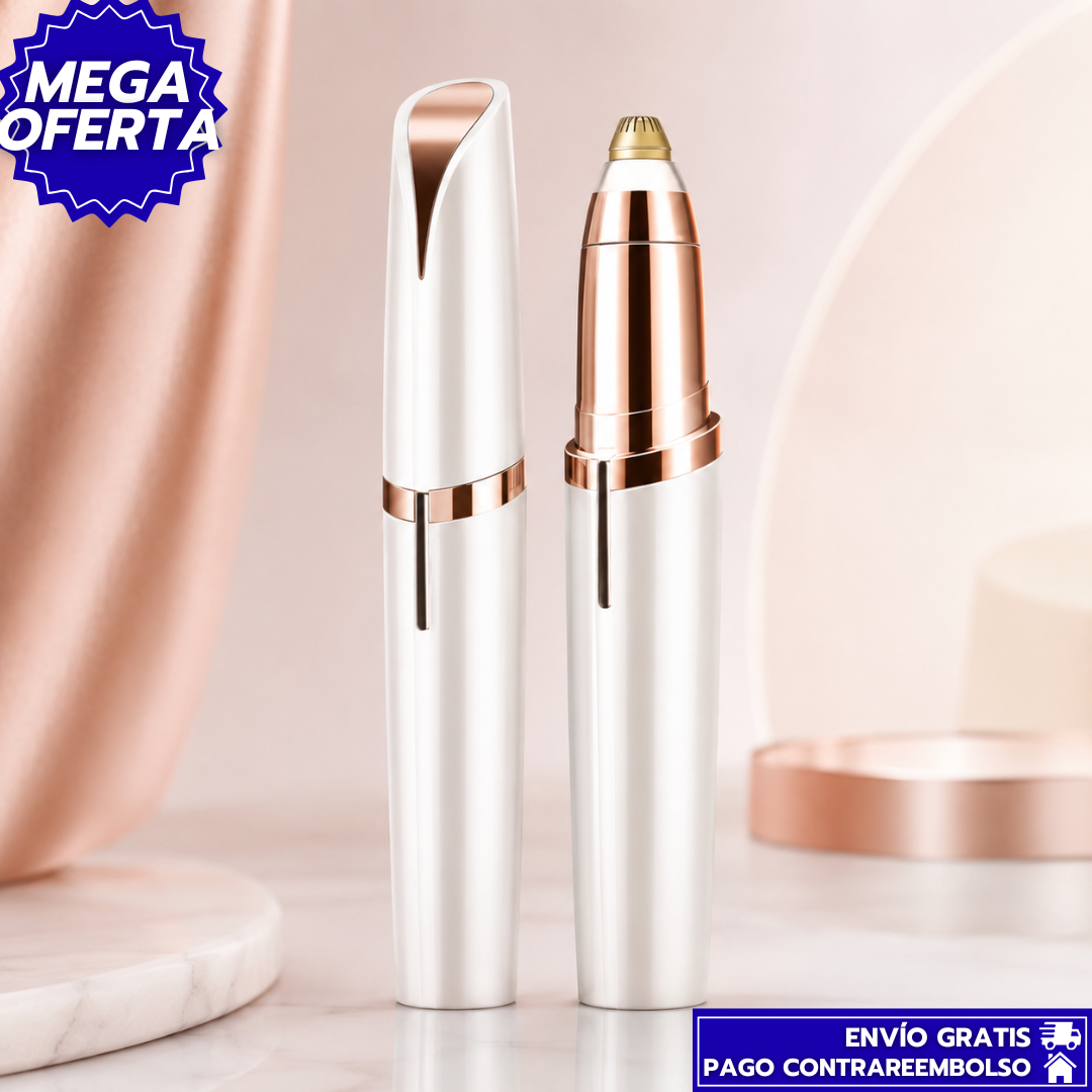 VelvetGlow: Depilador Facial Compacto e Indoloro para una Piel Suave al Instante.